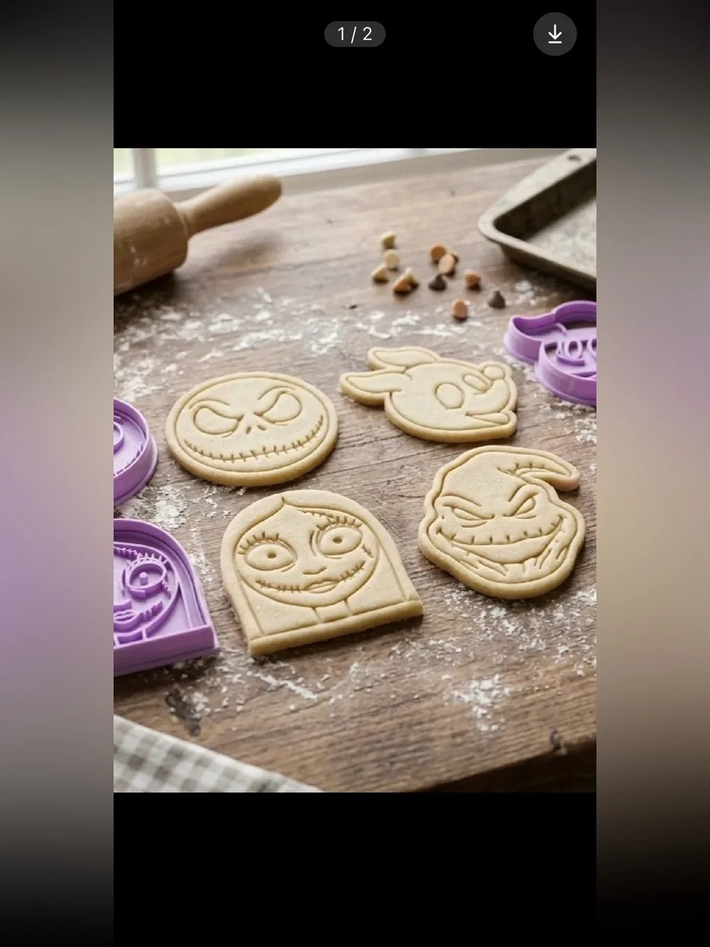 The Nightmare Before Christmas cookie cutter set